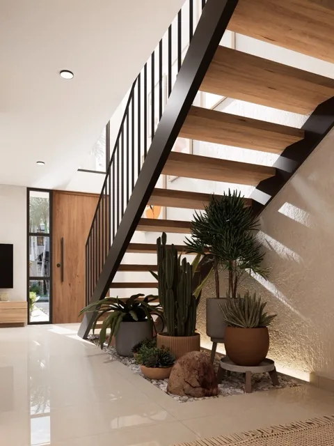 Jardín privado de cada casa